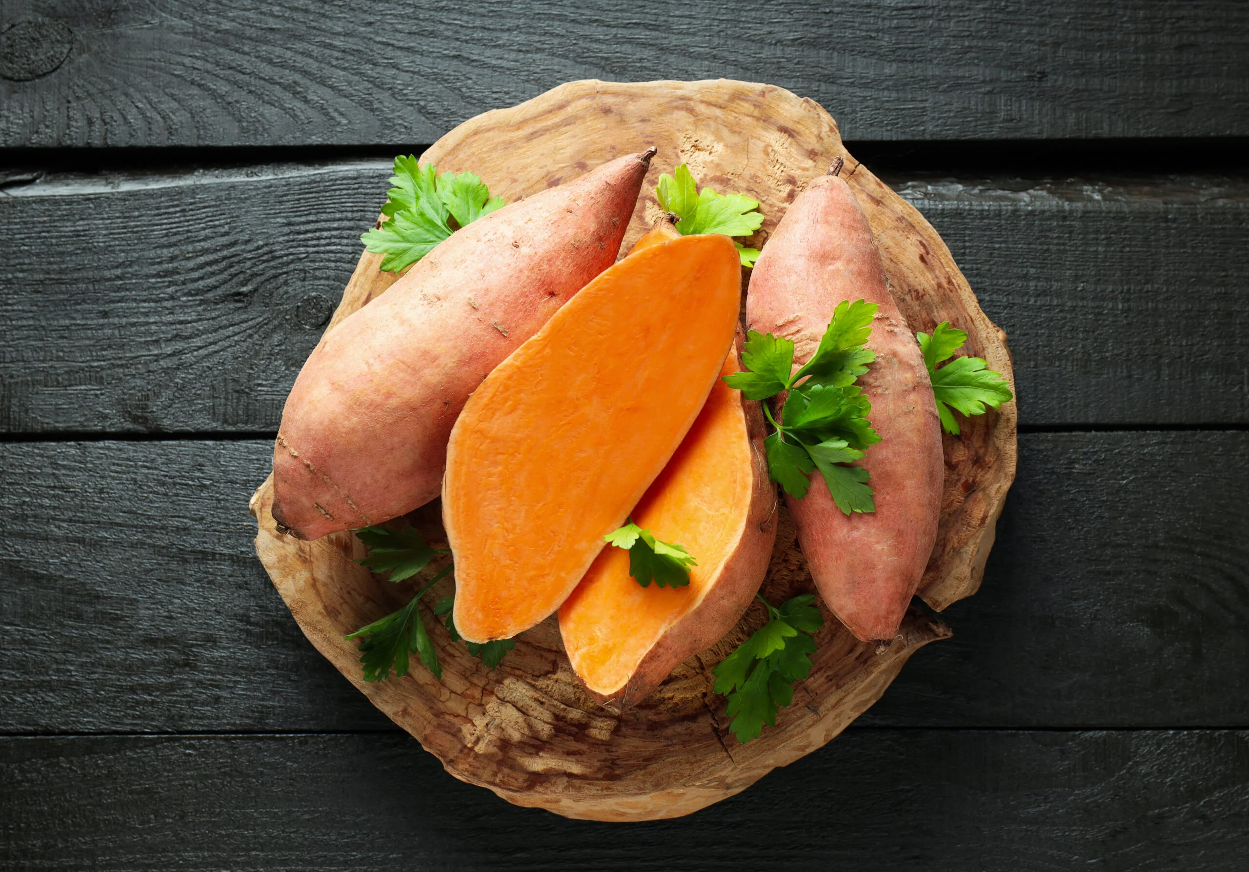 sweet potatoes served