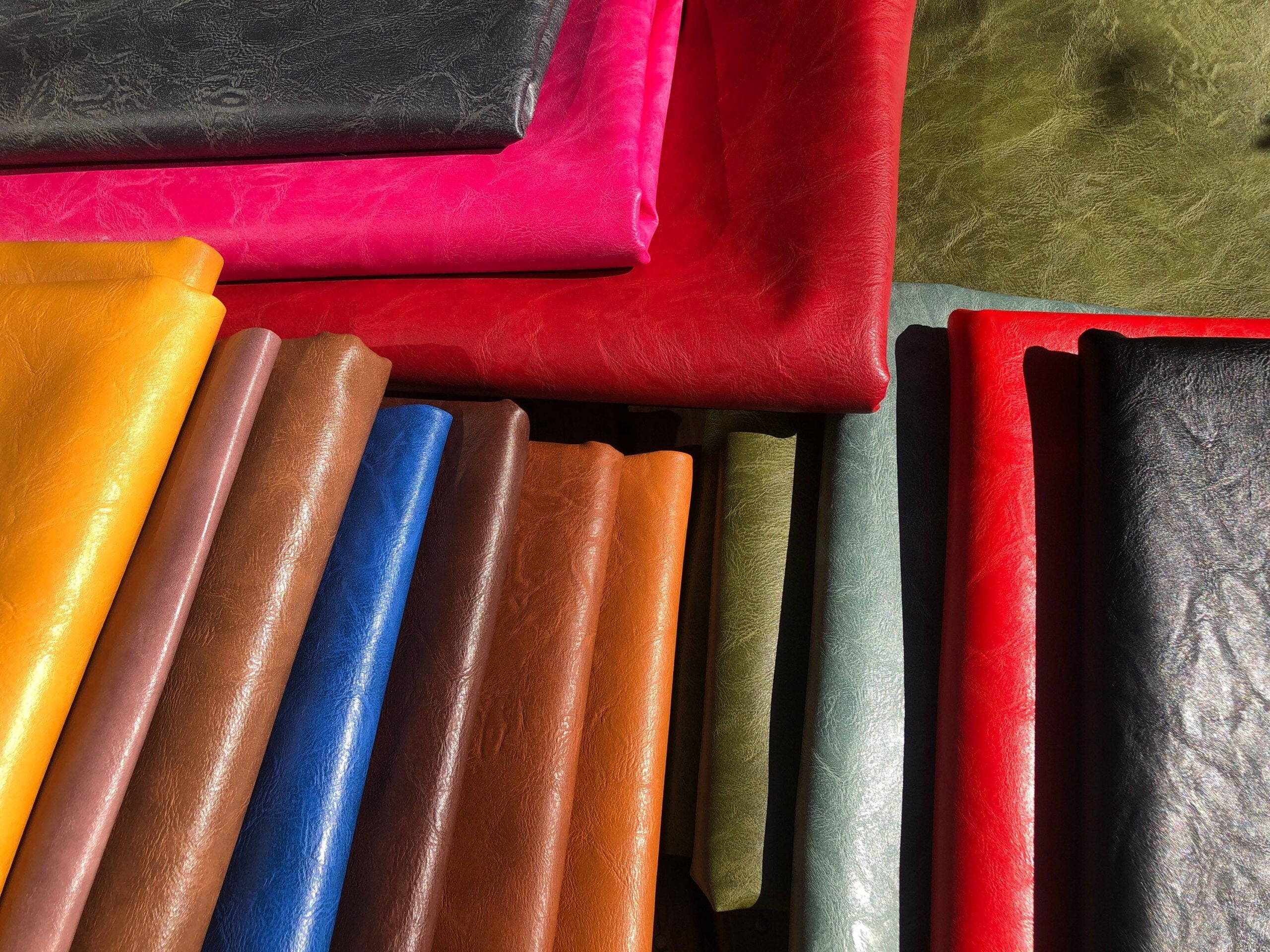 colorful leather skins