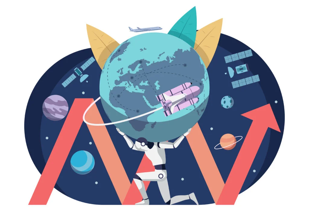 vector graphics of science development