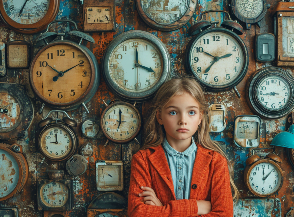girl worried to manage time