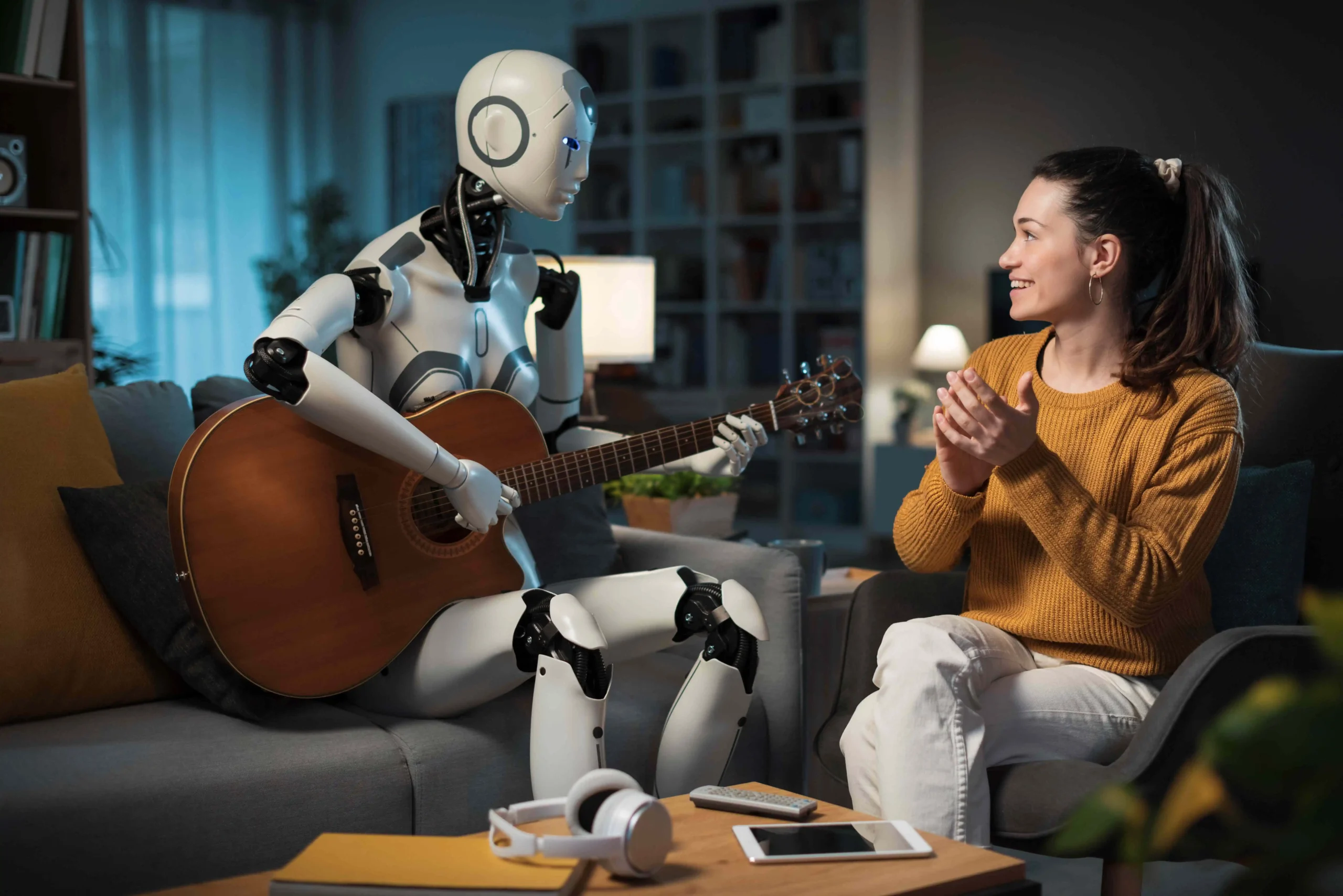 Robot generated AI music